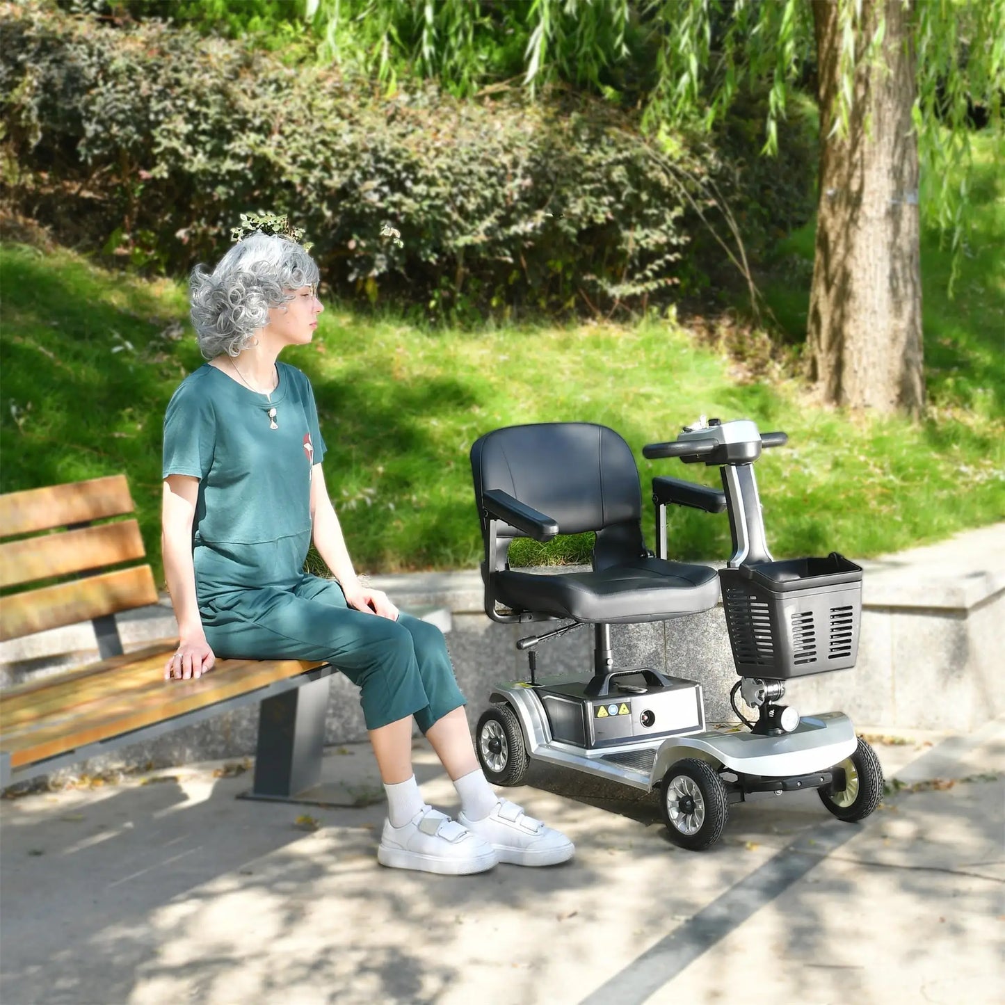 250W Electric Mobility Scooter 4 Wheels Handicapped