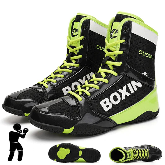 Wrestling shoes Men's high top quality boxing shoes