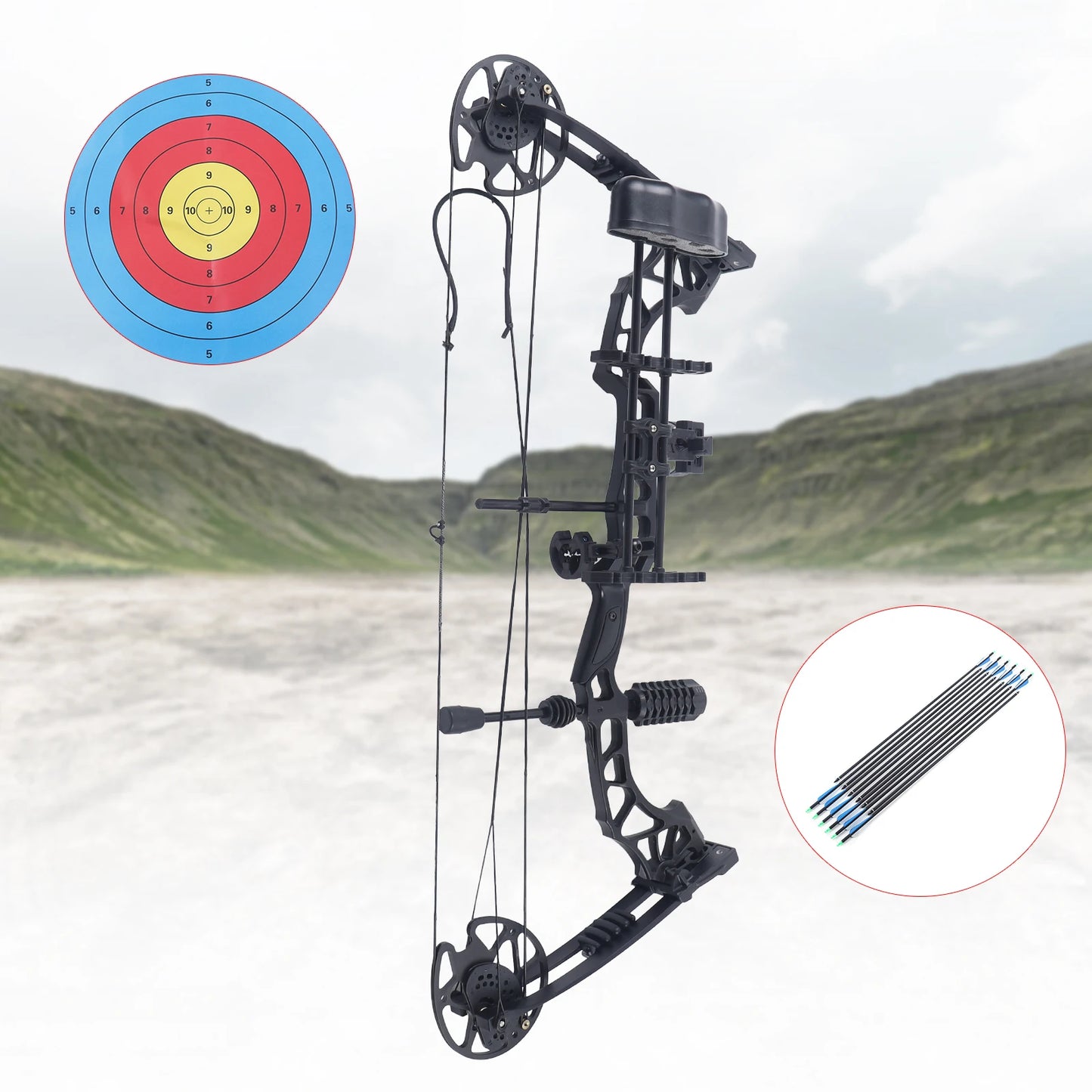 35-70 LBS Pro Compound Right Hand Bow Arrow Kit