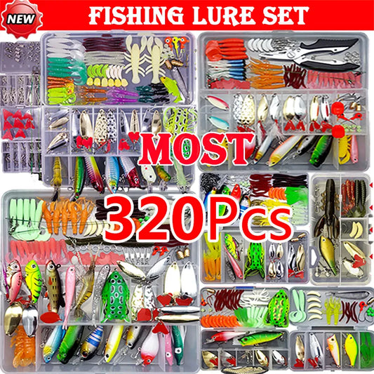 Fishing Lure Kit Soft and Hard Bait