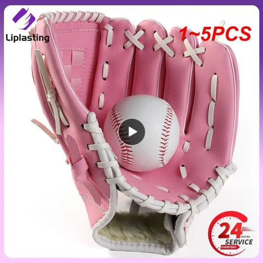 1~5PCS Pure Leather Baseball Glove
